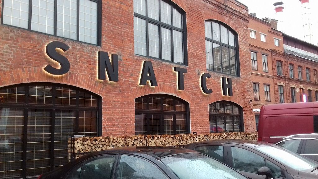 Вывеска для ресторана SNATCH, г. Москва. Изготовление и монтаж. Вывеска для ресторана SNATCH, г. Москва. Изготовление и монтаж.