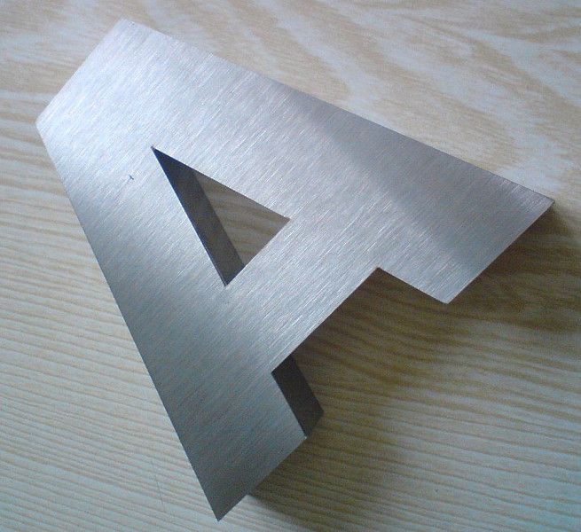 Калькулятор объемных букв из металла. Матовая нержавейка.