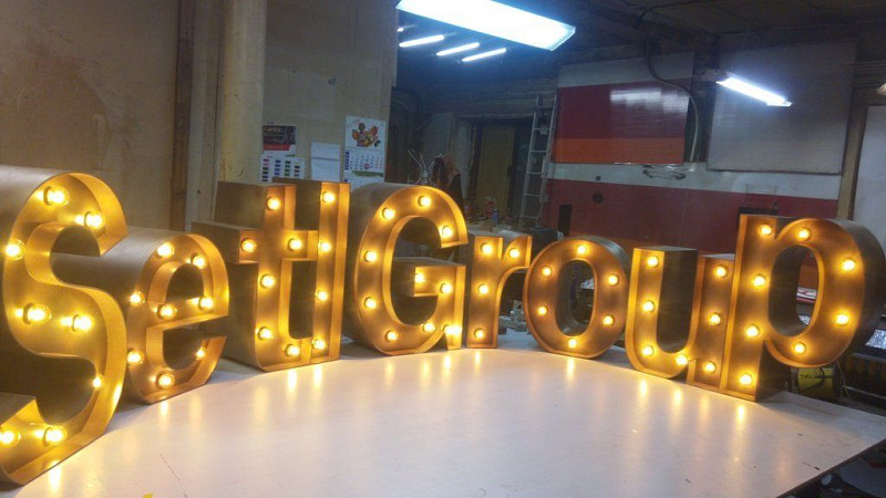 Ретро буквы "SetlGroup"