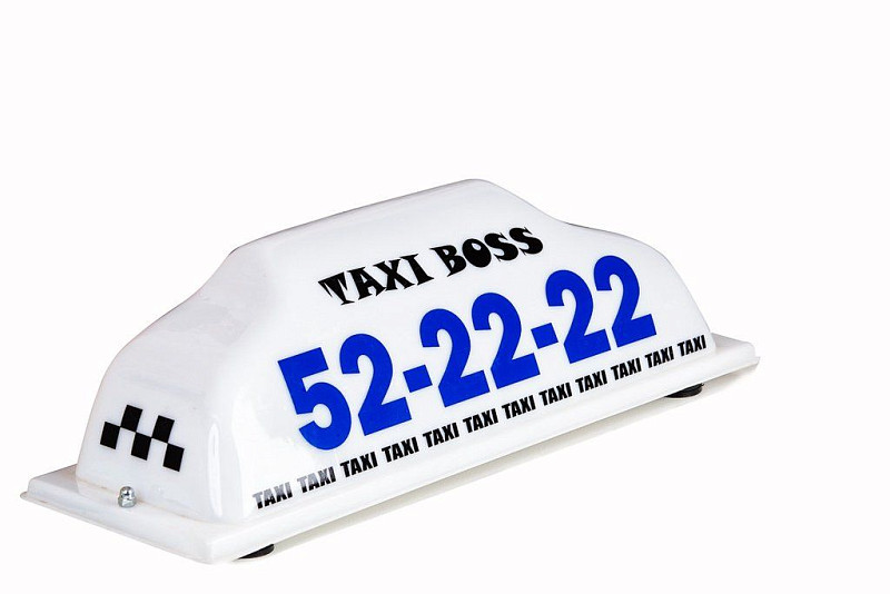 Магнитные шашки такси на крышу автомобиля "Бекас"