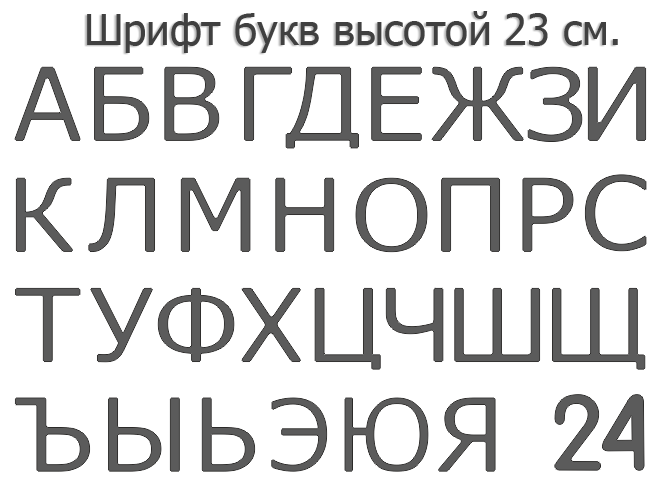 Готовые формованные буквы для вывески